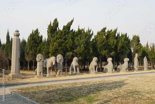 Imperial Tombs of the Northern Song Dynasty, Yongzhao Mausoleum (Tomb of Emperor Renzong of Song, Zhao Zhen), Gongyi, Zhengzhou, Henan, China