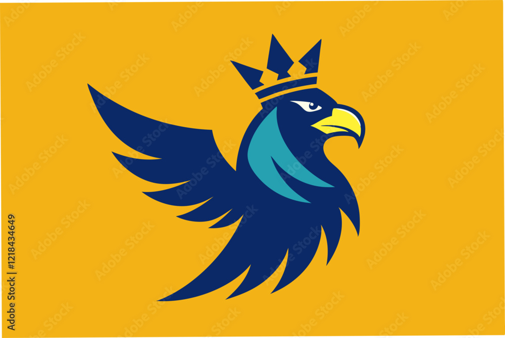 Obraz premium Regal Eagle branding logo vector artwork illustration