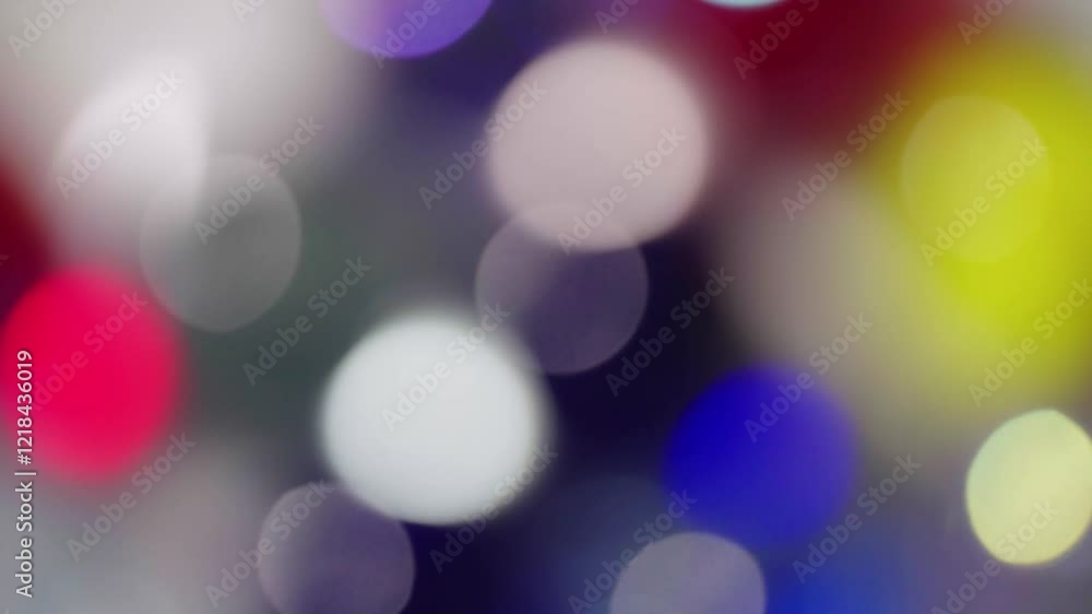 A Colored Blurred Reflection Rotates A Colored Blurred Reflection Rotates