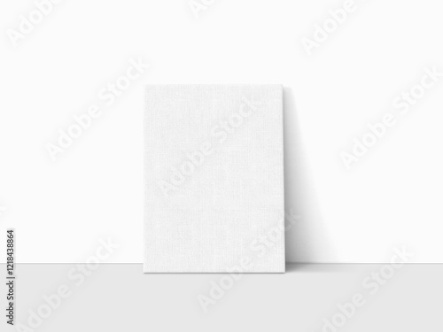 front view of Vertical blank canvas mockup