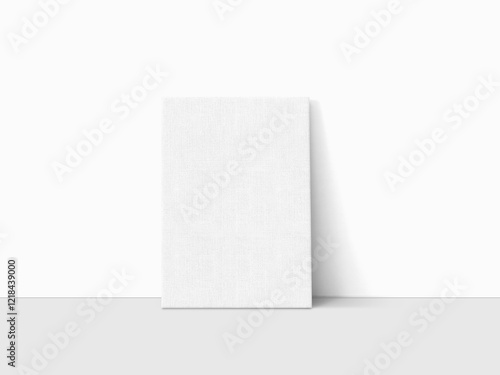 blank white poster frame mockup