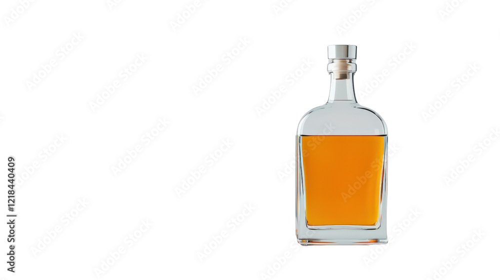 clear bottle filled with amber liquid stands elegantly clear bottle filled with amber liquid stands elegantly