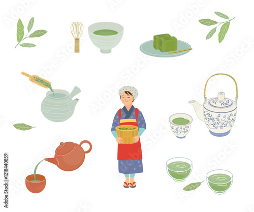 お茶セット　抹茶、煎茶など