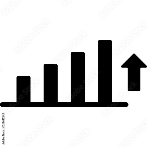 Increasing Bar Graph Icon