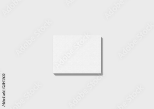 Small white canvas on grey background