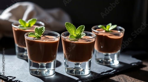 Chocolate Mousse Trio: Dark, Decadent, and Delightful photo