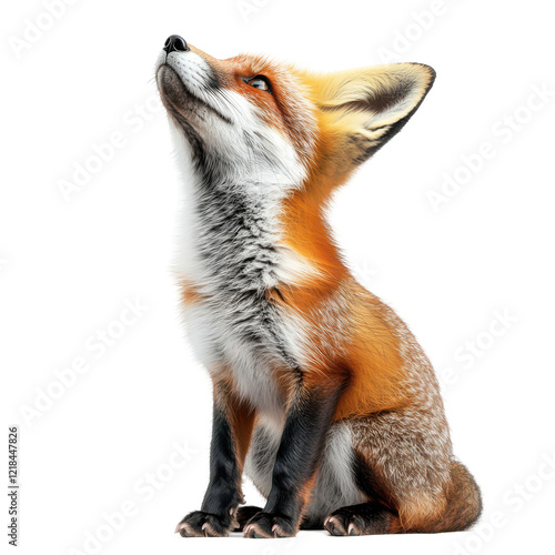 Wallpaper Mural Red Fox Looking Up Majestic Creature Wildlife Animal Portrait Torontodigital.ca