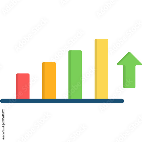 Increasing Bar Graph Icon