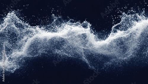 Wallpaper Mural Abstract wave of particles on dark background. Torontodigital.ca