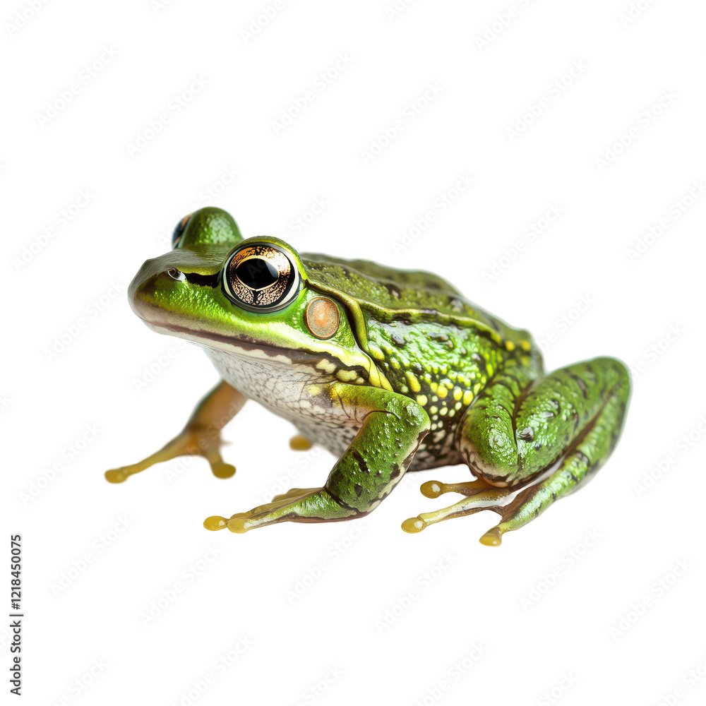 Vibrant Green Frog Isolated on Black Background Amphibian Wildlife Nature Vibrant Green Frog Isolated on Black Background Amphibian Wildlife Nature