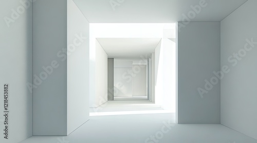 Wallpaper Mural Elegant modern house with minimalist architecture, a bright white backdrop, and clean, bold lines. Torontodigital.ca