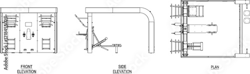 vector illustration design image technology Sports simulator for exercise