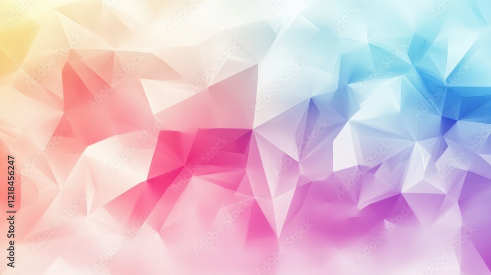 Fototapeta premium Abstract colorful low poly geometric background. (1)