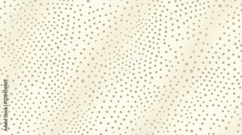 Abstract Gold Dots Pattern On Beige Background