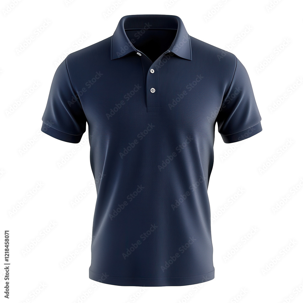 Navy Blue Polo Shirt Mockup on transparent background. Navy Blue Polo Shirt Mockup on transparent background.