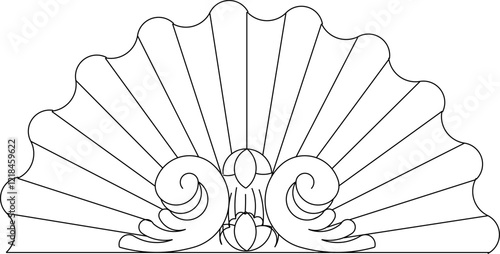 sketch illustrator decoration ornament rosette mandala  