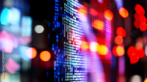 Wallpaper Mural Close-up view of a digital screen showcasing a line graph with fluctuating trends, symbolizing progress and challenges in cancer research, surrounded by blurred medical charts and scientific elements  Torontodigital.ca