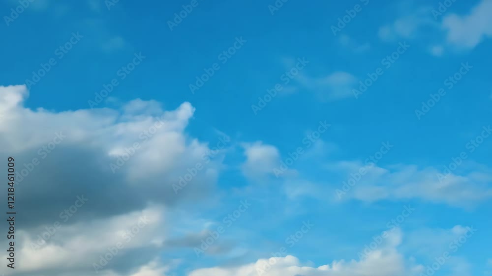 The sky is blue with a few clouds scattered throughout The sky is blue with a few clouds scattered throughout