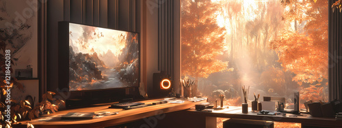 High-Tech Artist's Workspace