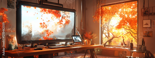 High-Tech Artist's Workspace