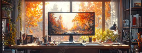 High-Tech Artist's Workspace