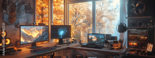 High-Tech Artist's Workspace