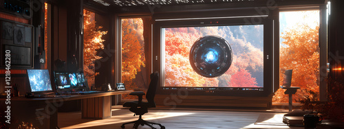 High-Tech Artist's Workspace