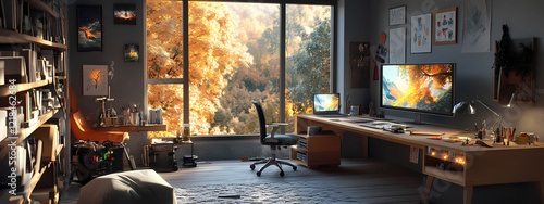 High-Tech Artist's Workspace