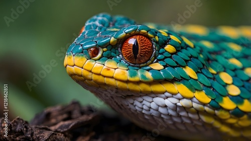 The Intricate Rattle of Crotalus Durissus Close-Up on Its Unique Features photo