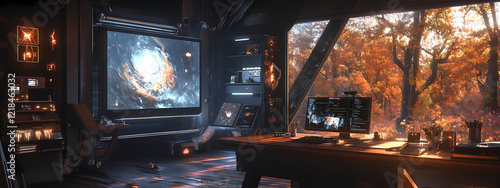 High-Tech Artist's Workspace