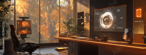 High-Tech Artist's Workspace