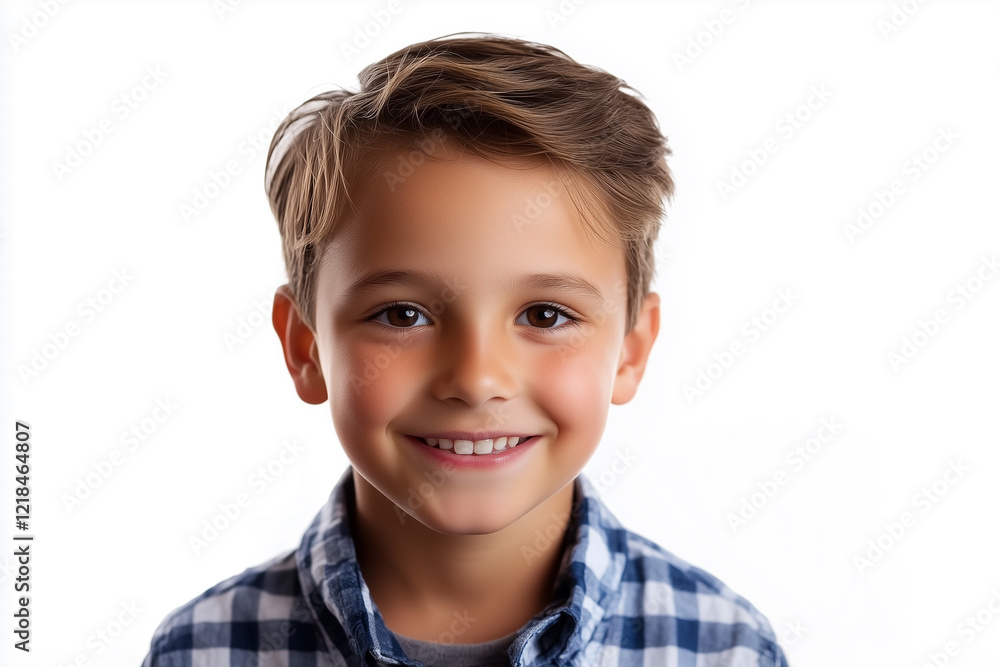 portrait of a smiling boy isolated on white background portrait of a smiling boy isolated on white background