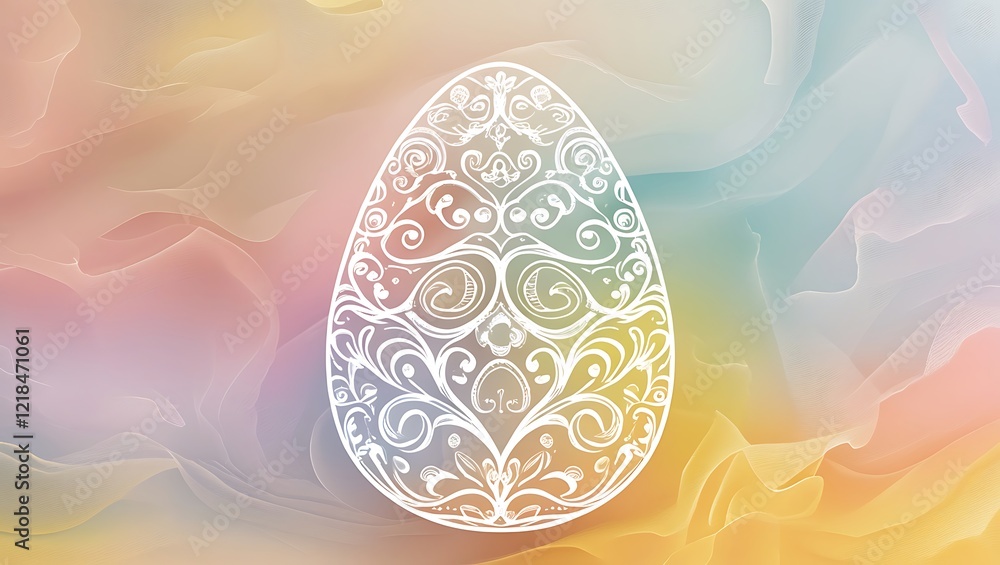 Fototapeta premium easter eggs on blue background