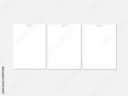 Three sim hangers cards