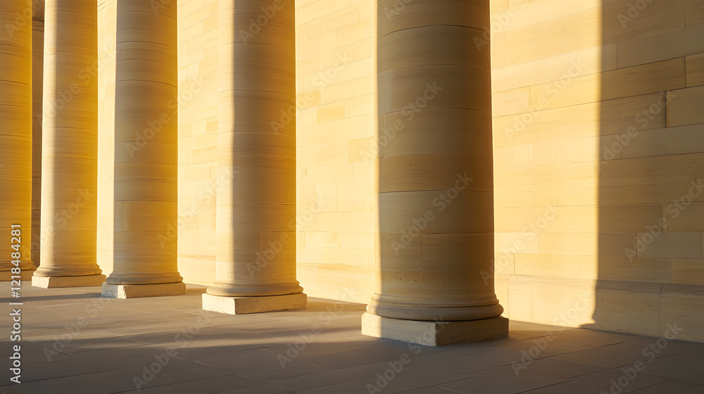 Majestic courthouse facade featuring towering stone columns, capturing the grandeur and architectural elegance of a historical building, set against a clear blue sky.
Majestic courthouse facade featuring towering stone columns, capturing the grandeur and architectural elegance of a historical building, set against a clear blue sky.