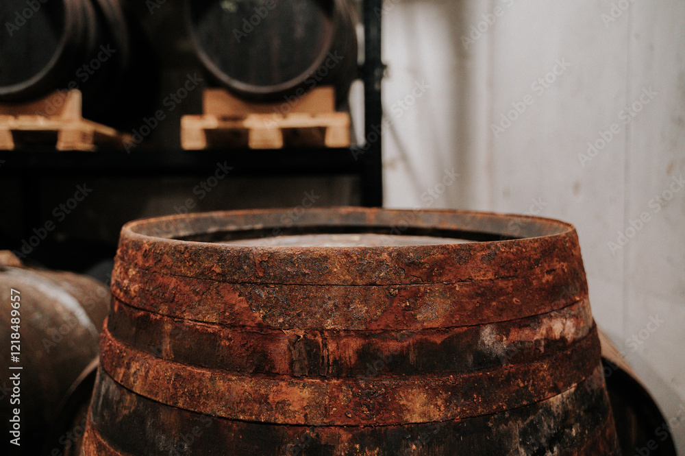 Old Rare Whisky In Wooden Single Barrel Old Rare Whisky In Wooden Single Barrel