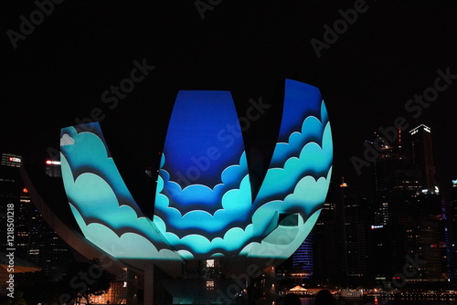 ArtScience Museum with Projection mapping