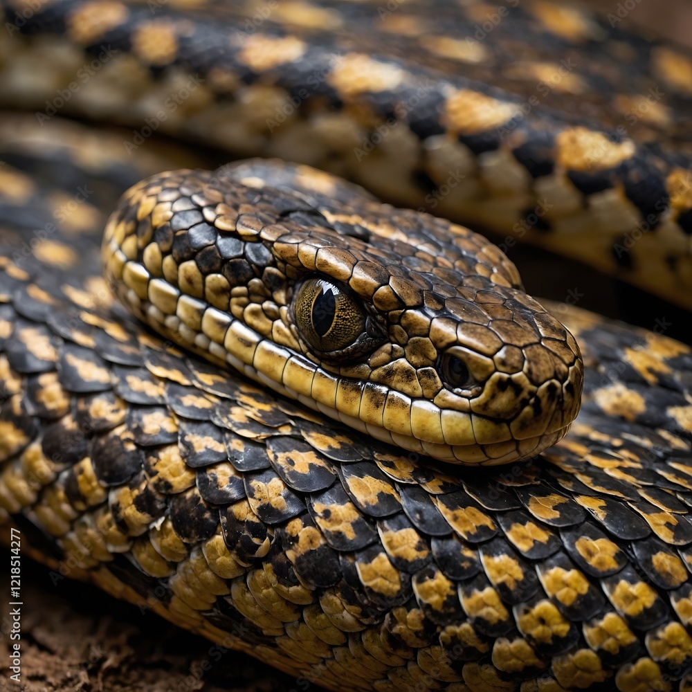 Intricate Patterns: Close-Up of Bothrops Snake's Scales Revealing Stunning Textures Intricate Patterns: Close-Up of Bothrops Snake's Scales Revealing Stunning Textures