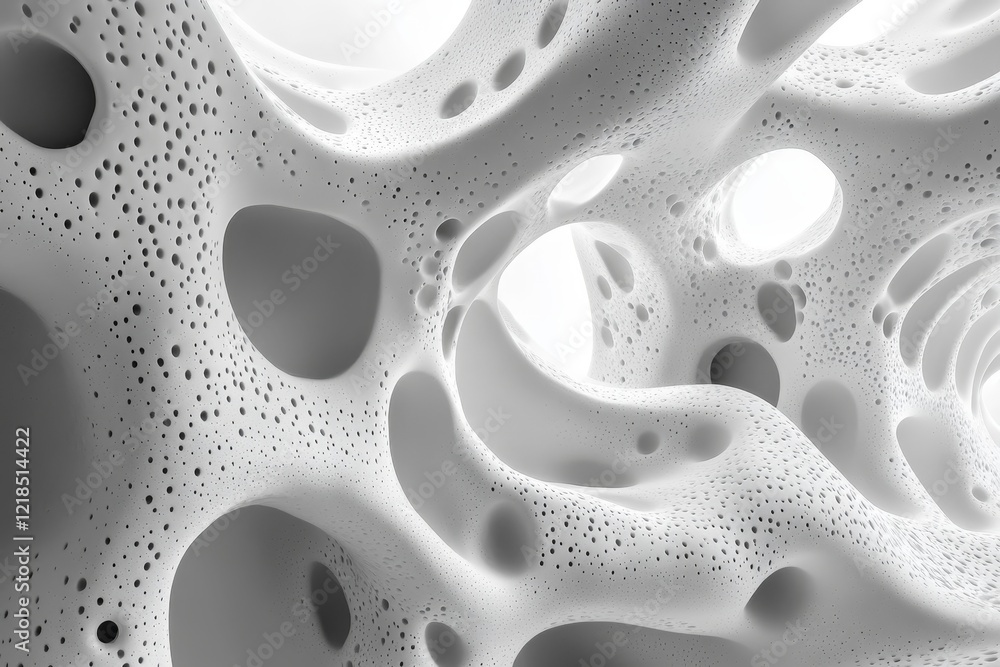 Abstract white bubbles, dynamic design, 3d render, Generative AI Abstract white bubbles, dynamic design, 3d render, Generative AI