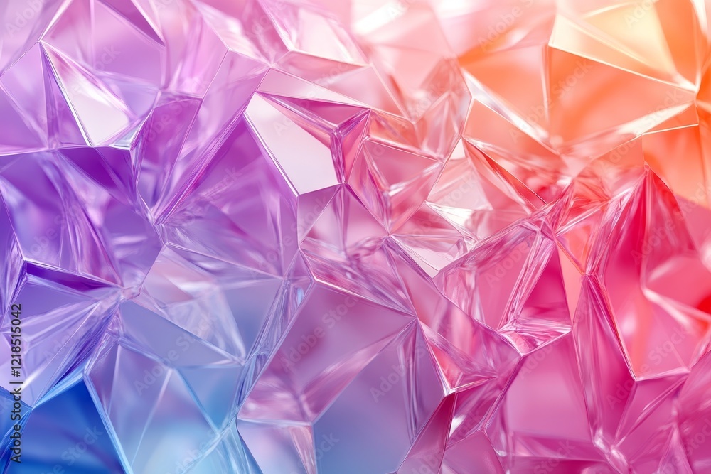 Abstract 3d rendering of transparent shapes. Overlapping polygons creating colorful gradients. Design for poster, cover, branding, banner, placard., Generative AI Abstract 3d rendering of transparent shapes. Overlapping polygons creating colorful gradients. Design for poster, cover, branding, banner, placard., Generative AI