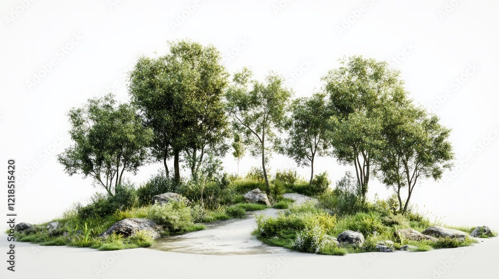 trees white background, forest trees white background, forest