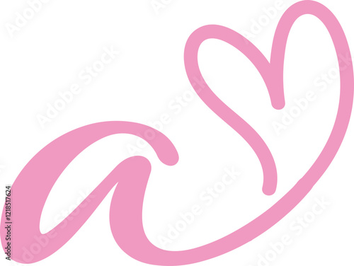 Wallpaper Mural Letter A Heart Logo Design	 , A Heart Logo Torontodigital.ca