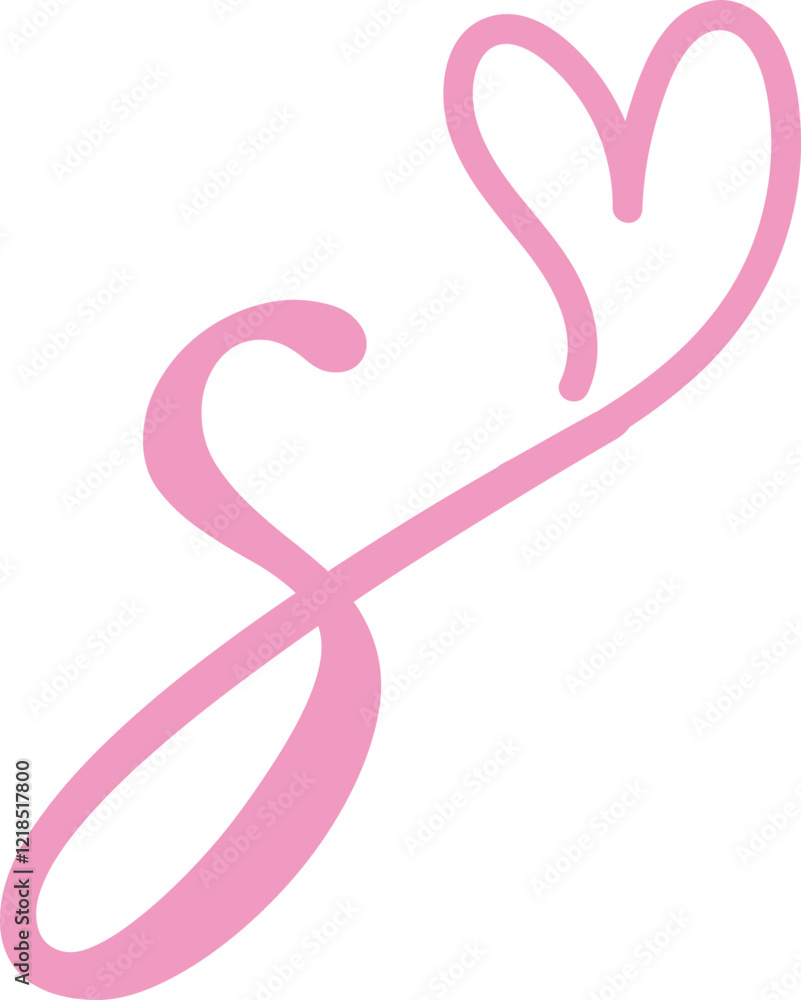 Letter S Heart Logo Design , S Heart Logo Letter S Heart Logo Design , S Heart Logo