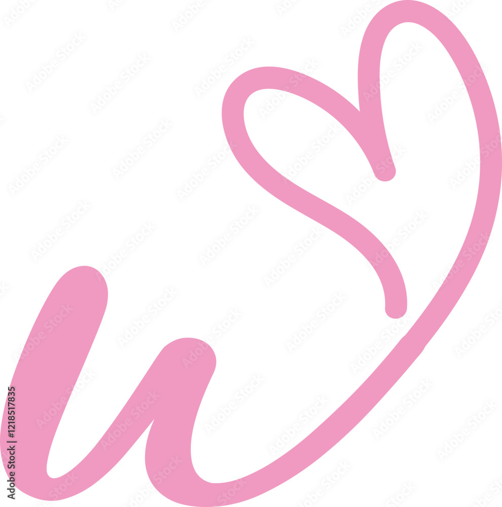 Letter U Heart Logo Design , U Heart Logo Letter U Heart Logo Design , U Heart Logo
