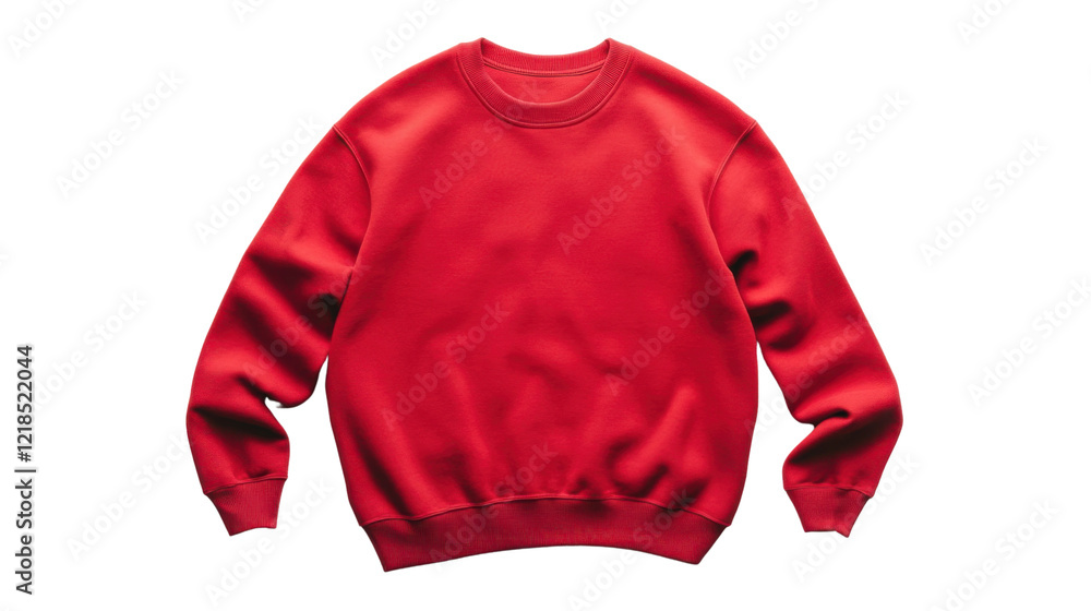Red sweater sweatshirt on transparent background Red sweater sweatshirt on transparent background
