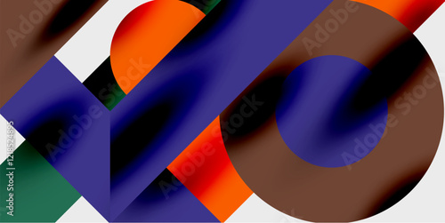 Vibrant abstract background circles with smooth gradients, creating a dynamic and modern design. Ideal for creative, tech, or contemporary-themed projects