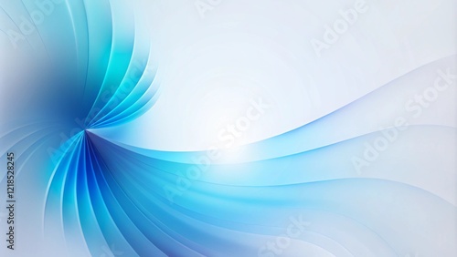 Elegant Blue Gradient and Smooth Curved Lines for PowerPoint Slides