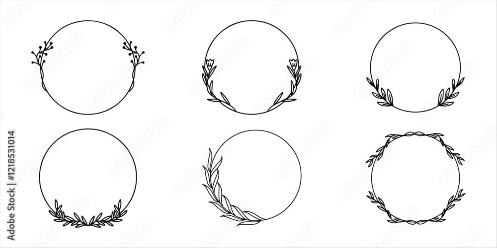 A collection of calligraphic floral frames and stylish botanical elements, perfect for wedding invitations and save-the-date cards. A collection of calligraphic floral frames and stylish botanical elements, perfect for wedding invitations and save-the-date cards.