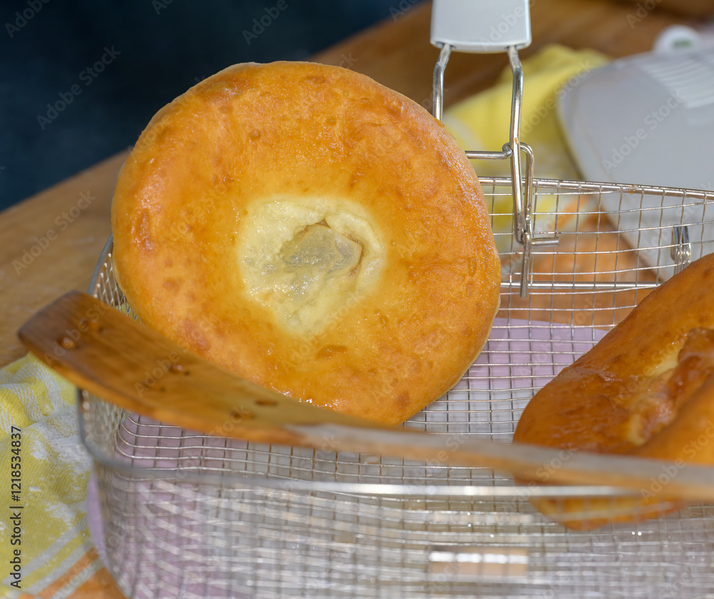 Lard cookies, a Bavarian specialty called Ausgezogene
