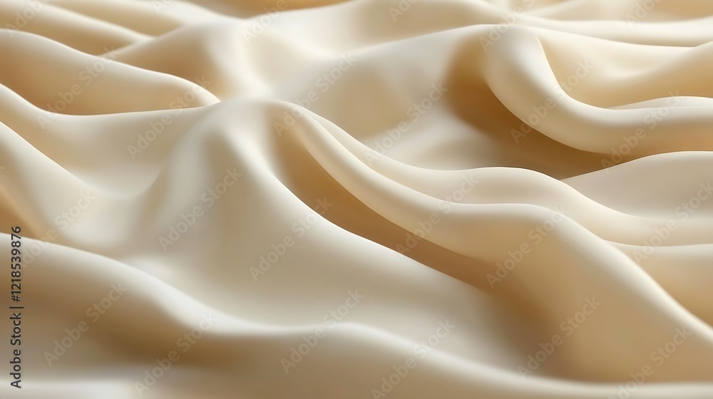 Draped Cream Colored Fabric Soft Texture Draped Cream Colored Fabric Soft Texture
